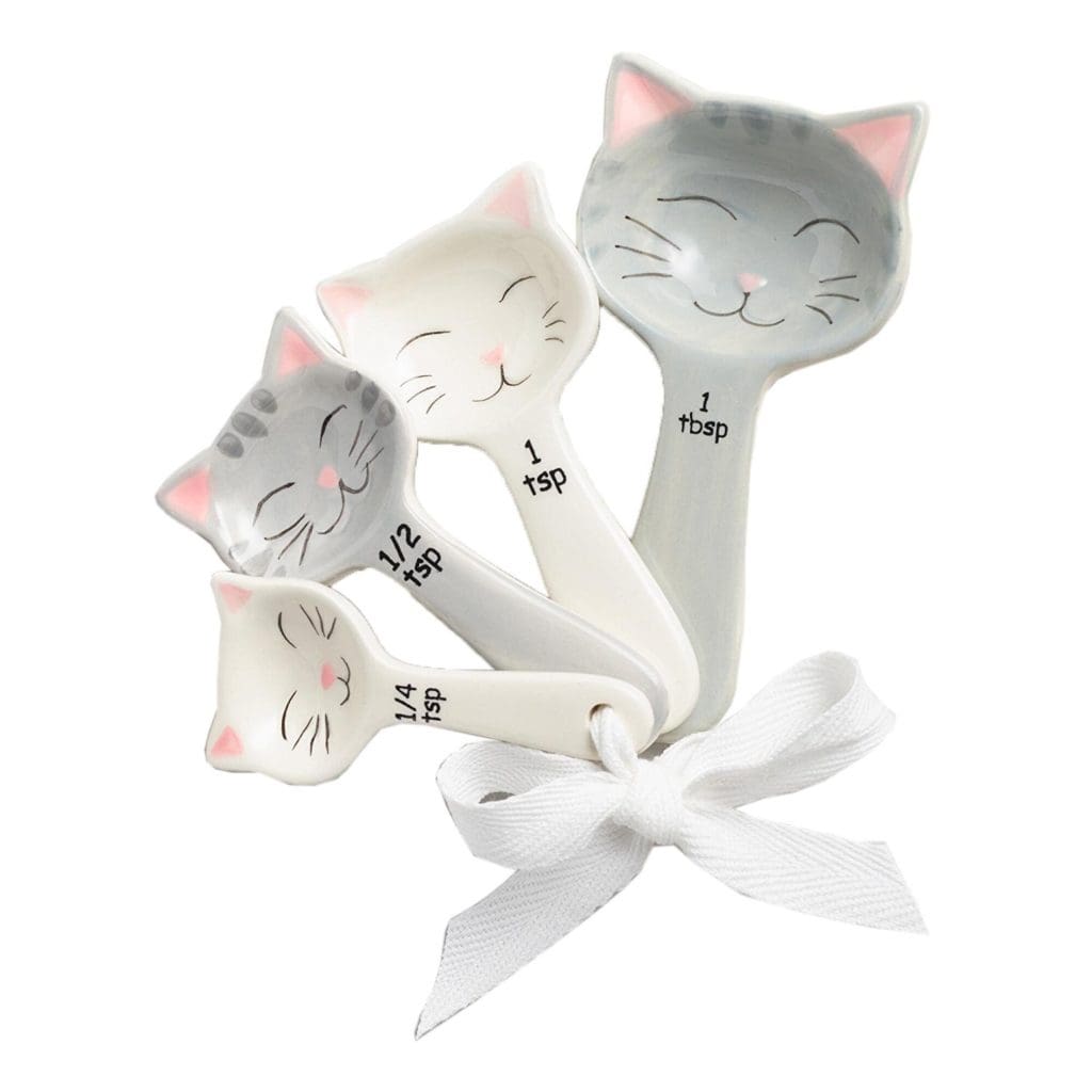 Glass Cat Measuring Spoons