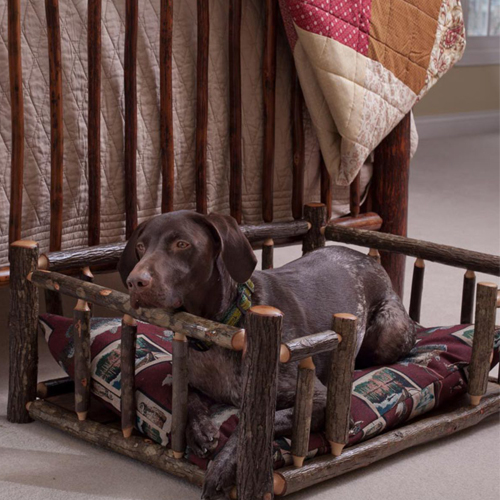 Woodland Rustic Dog Bed log cabin lodge pet supplies