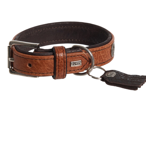 Soft Brown Leather Dog Collar