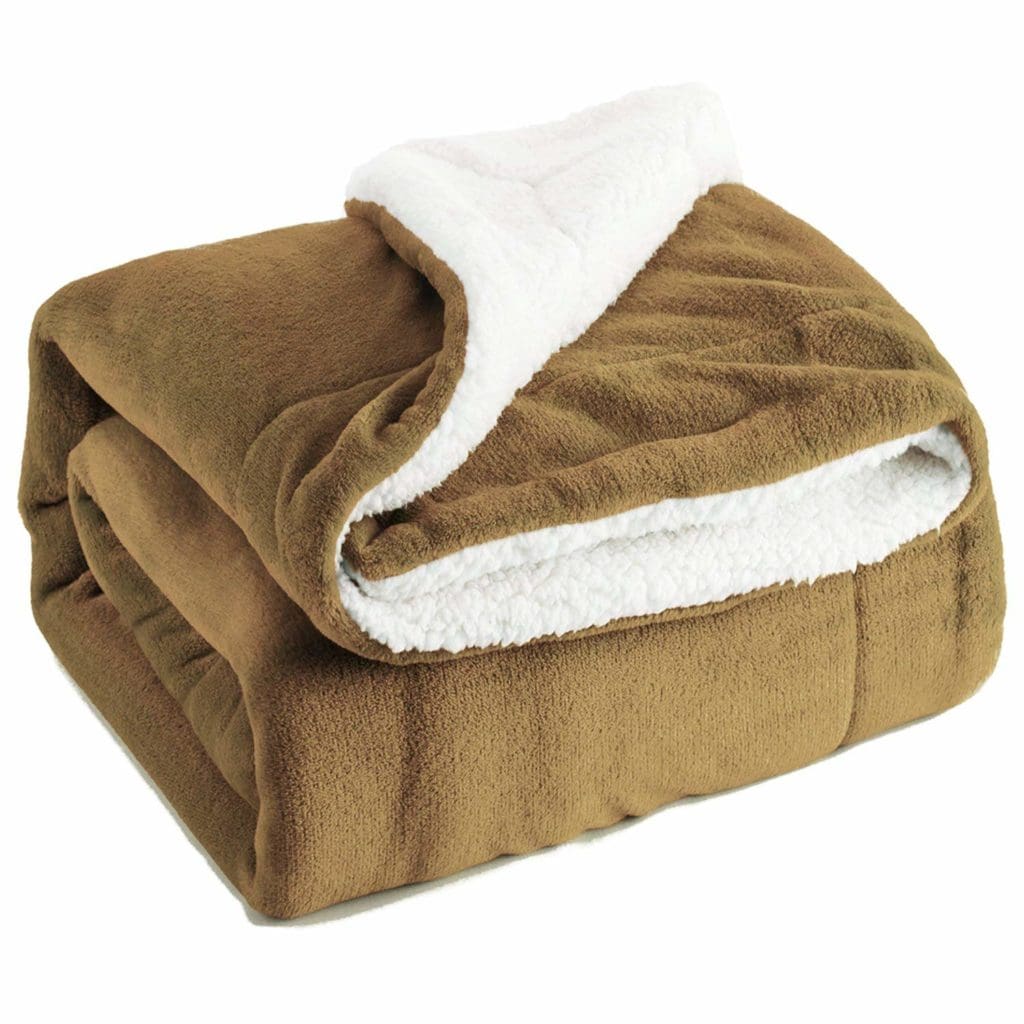 dog blanket sherpa tan brown
