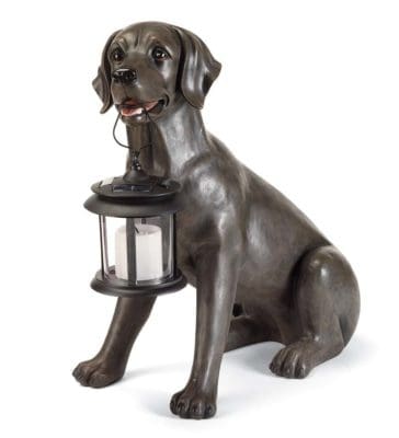 Dog Lantern Statue
