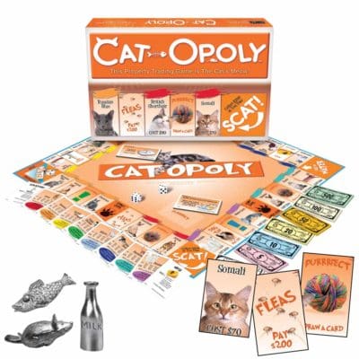 cat board game monopoly pets cats dogs animals family game night