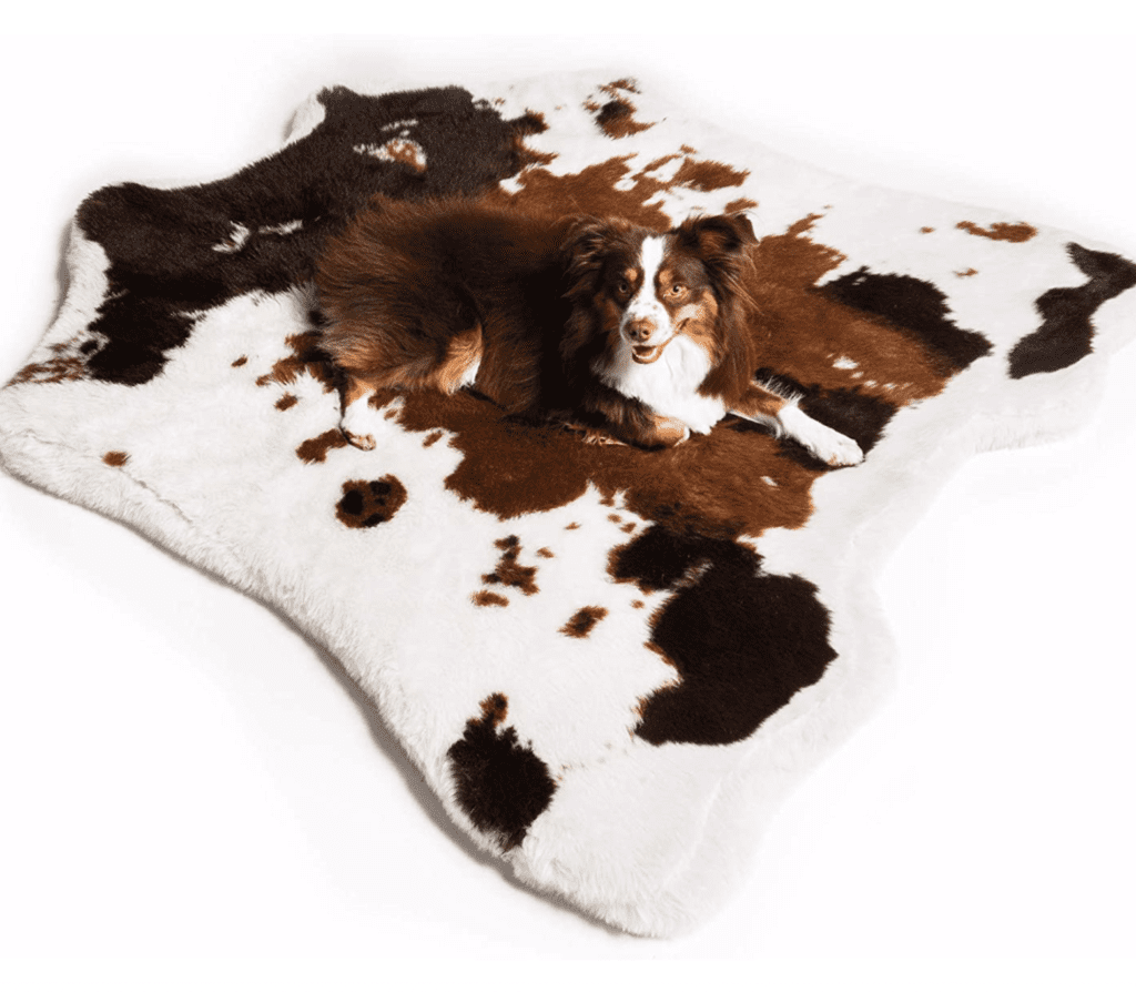 industrial rustic lodge cabin dog pet supplies bed rug floor warm 