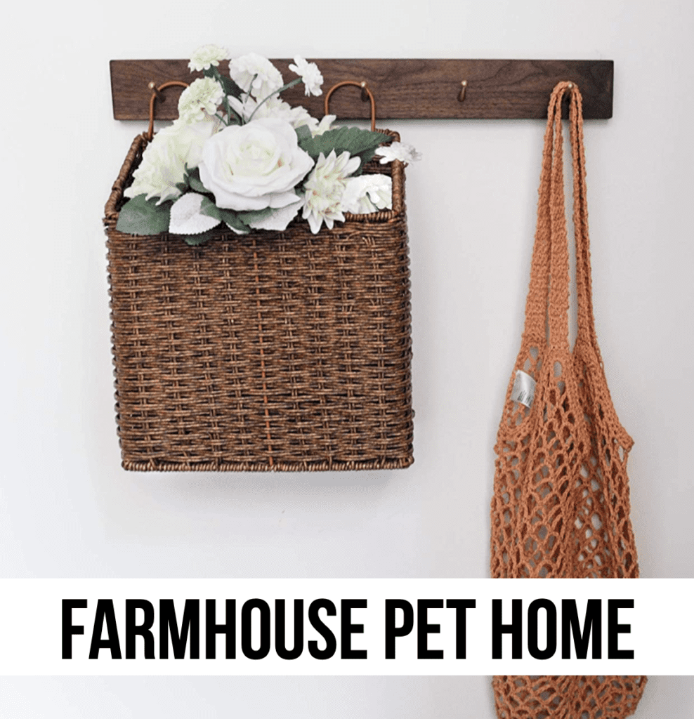 LEAD Farmhouse farm country modern decor basket leash tote storage accessories