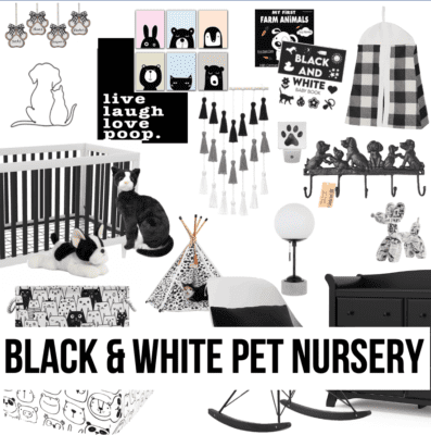 black white crib toys baby art decor shower nursery
