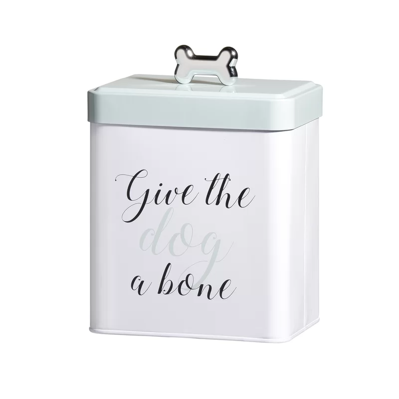 treat storage container give the dog a bone quote 