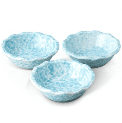 robins egg blue cat bowl