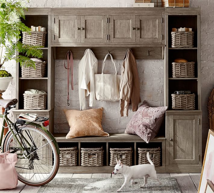 pottery barn furniture solutions for pet homes storage and organization #pethome
