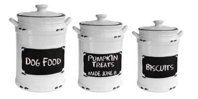 farmhouse dog treat container