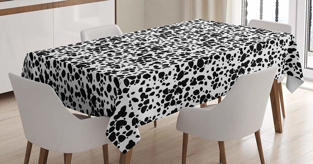 dalmatian party table cloth