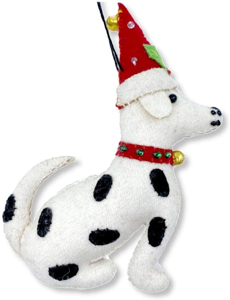 Dalmatian dog pet animal ornament 