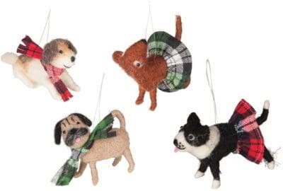 dog pet puppy animal ornament holiday tag decor tree