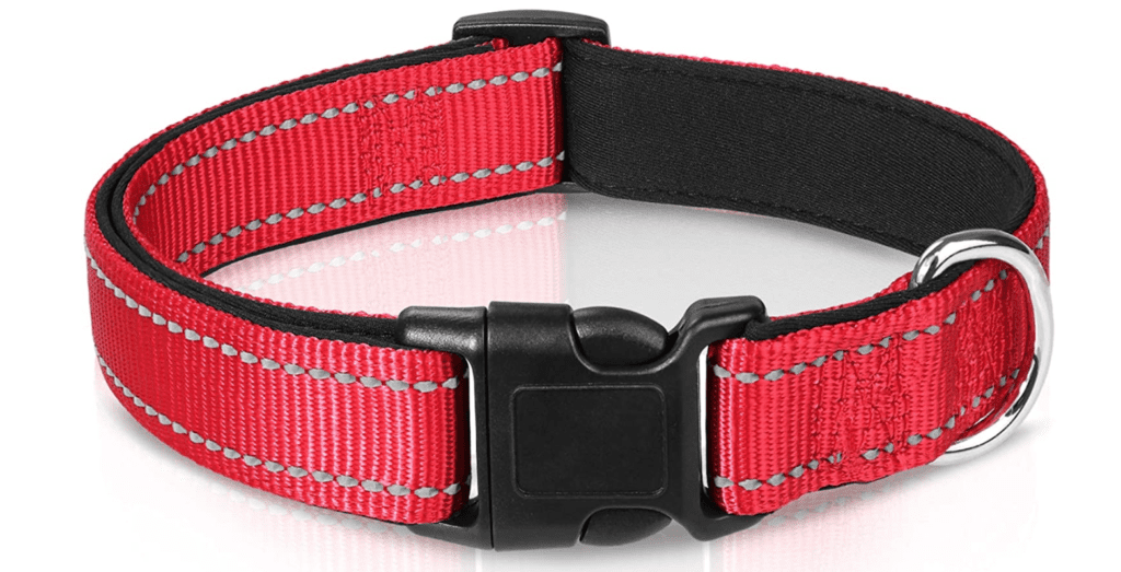 classic dog collar red
