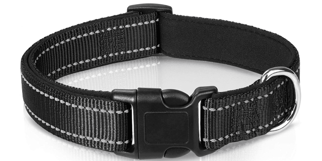 black dog collars