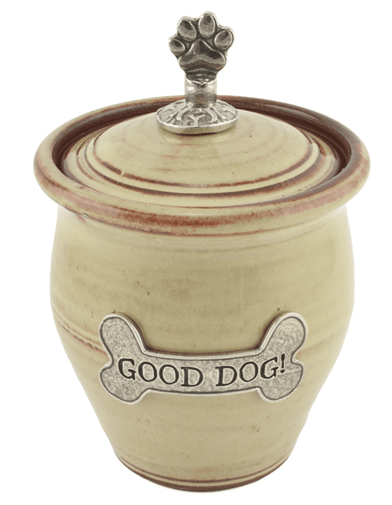 good dog treat food holder jar 