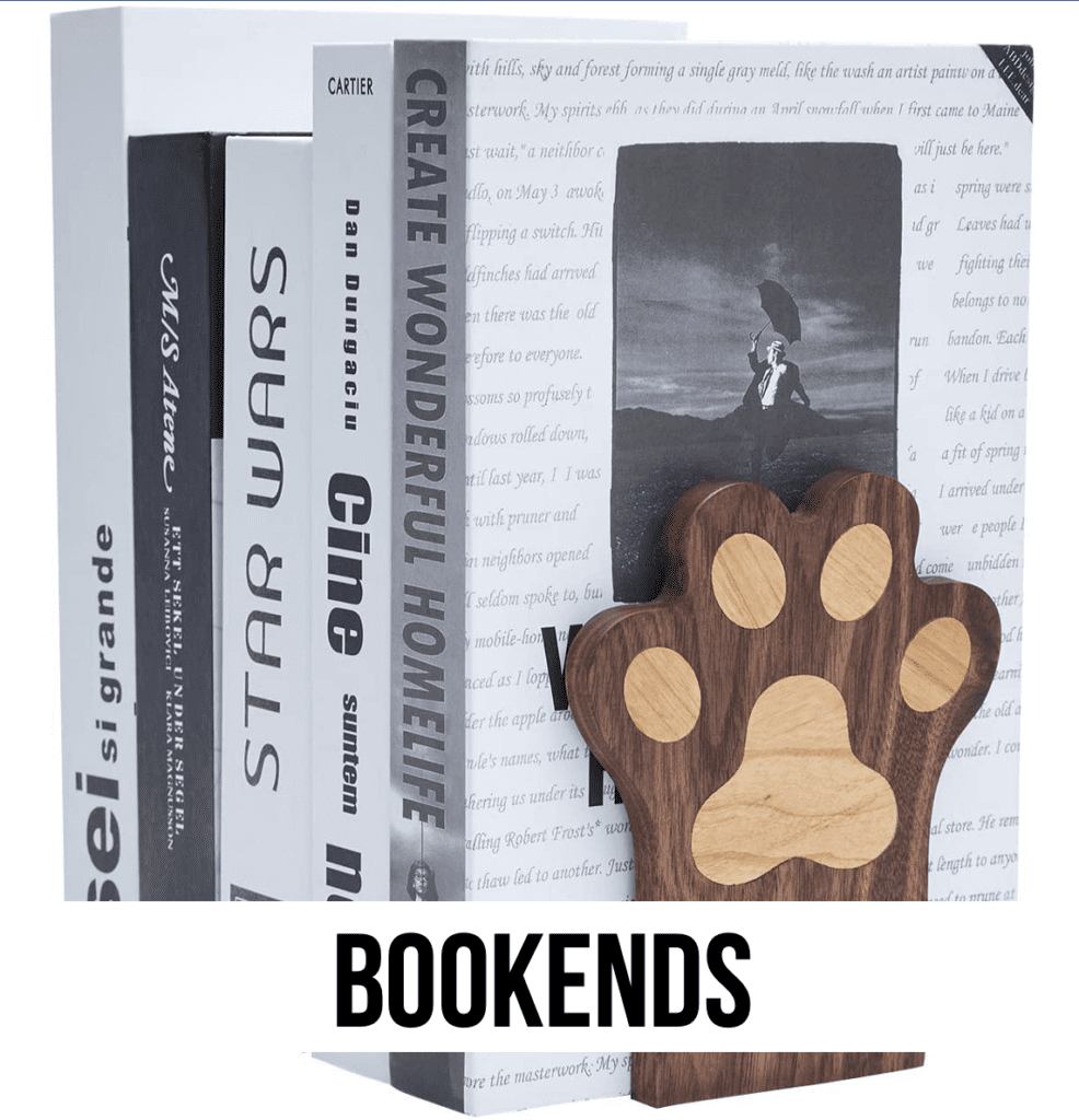 LEAD Bookends dog cat pet home office decor bookshelves