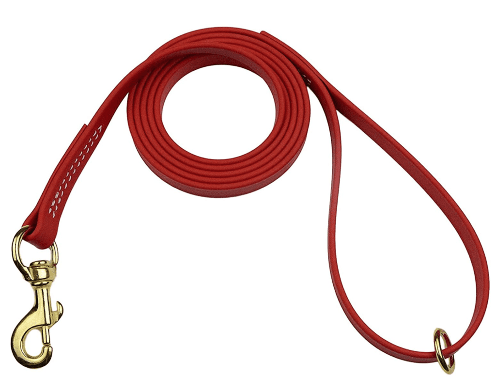 classic basic red dog leash