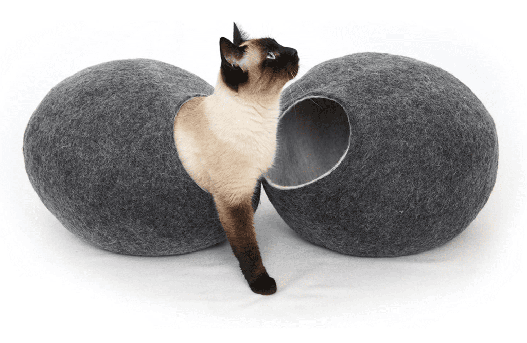 siamese cat grey bed japanese wabi sabi design style pet supplies