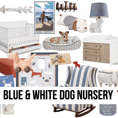 LEAD blue white dog cat pet nursery gifts furniture decor art puppy cute boy ideas mood board