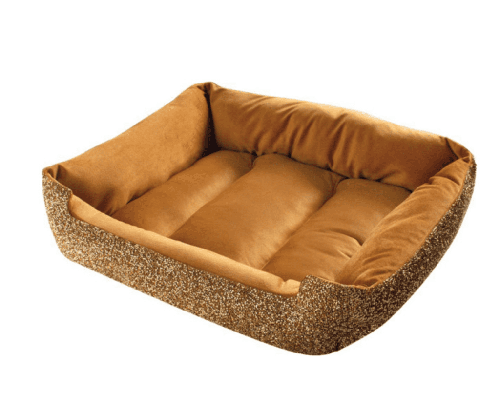 gold glitter dog cat pet bed art decor hollywood glam