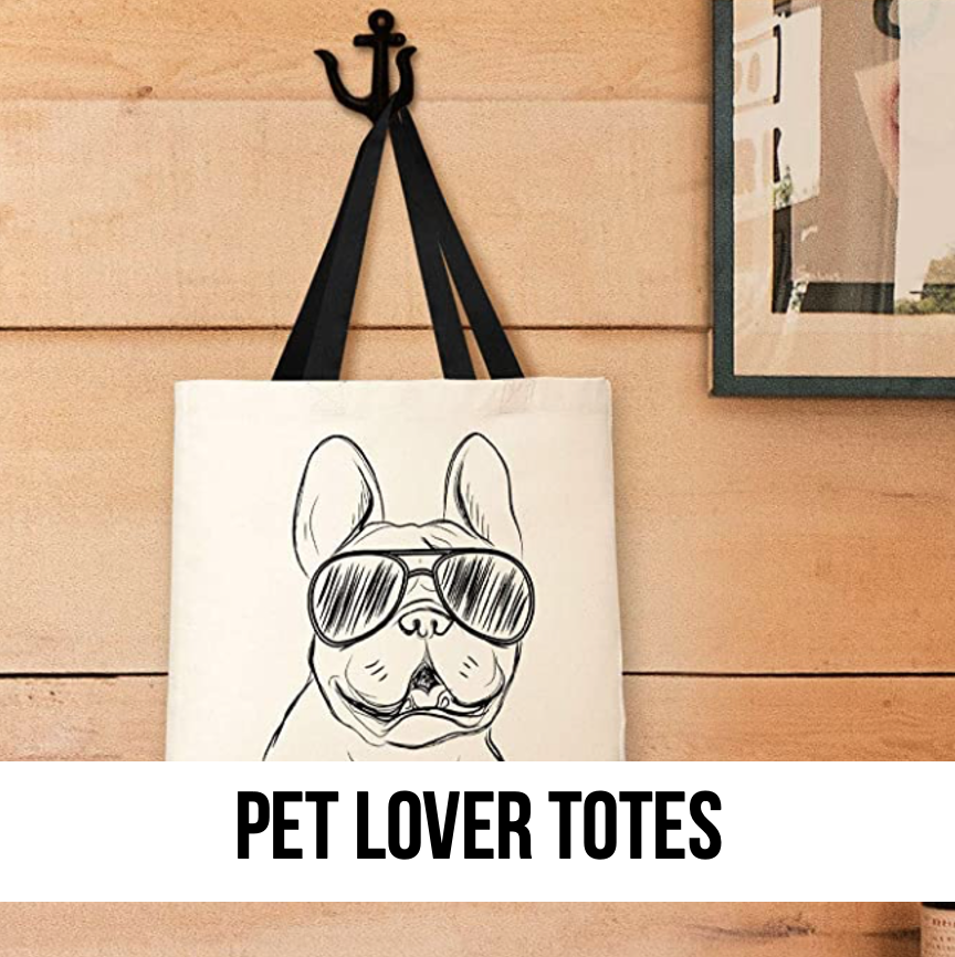 pet lover themed tote tote bags