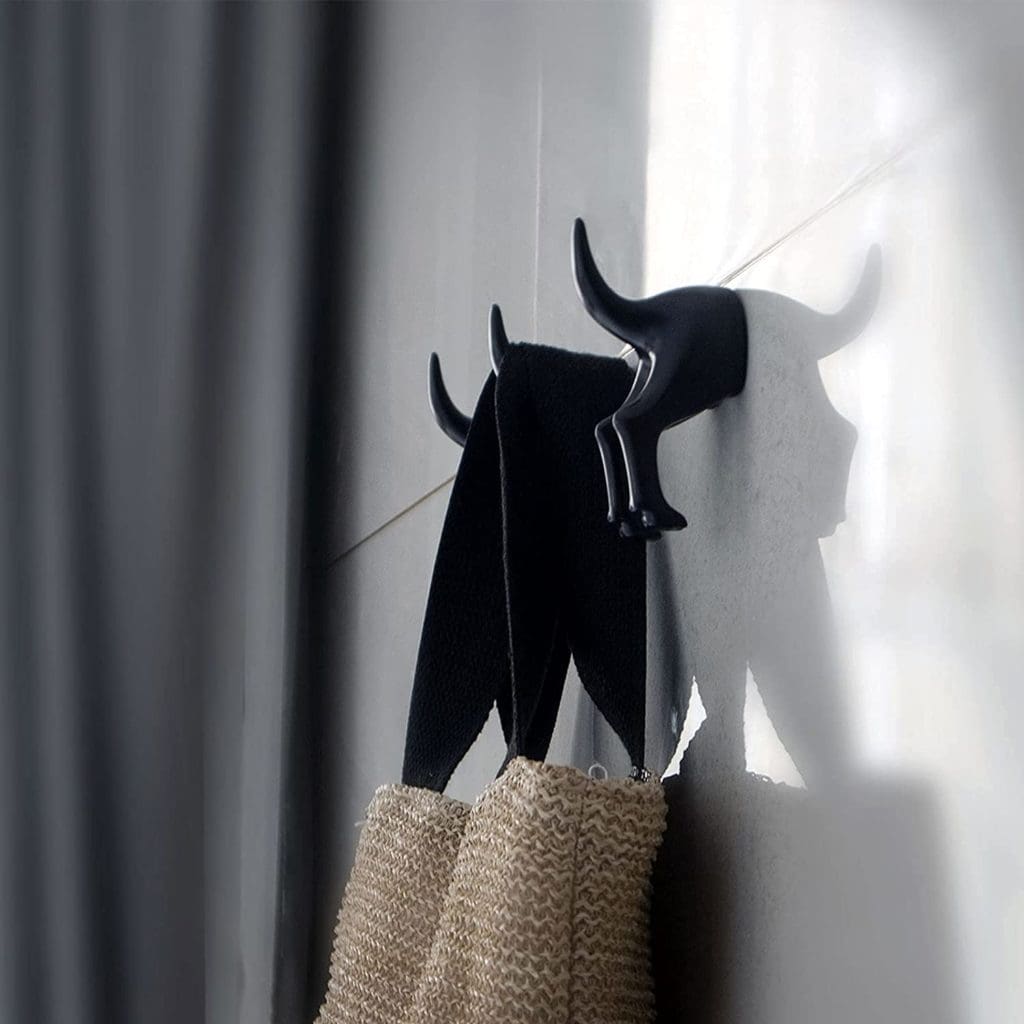 hooks for dog leash storage cute metal black white modern farmhouse