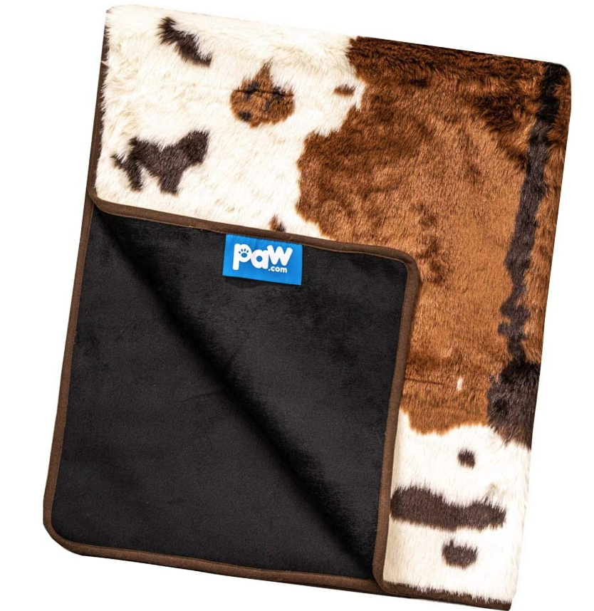 cow hide pet blanket 