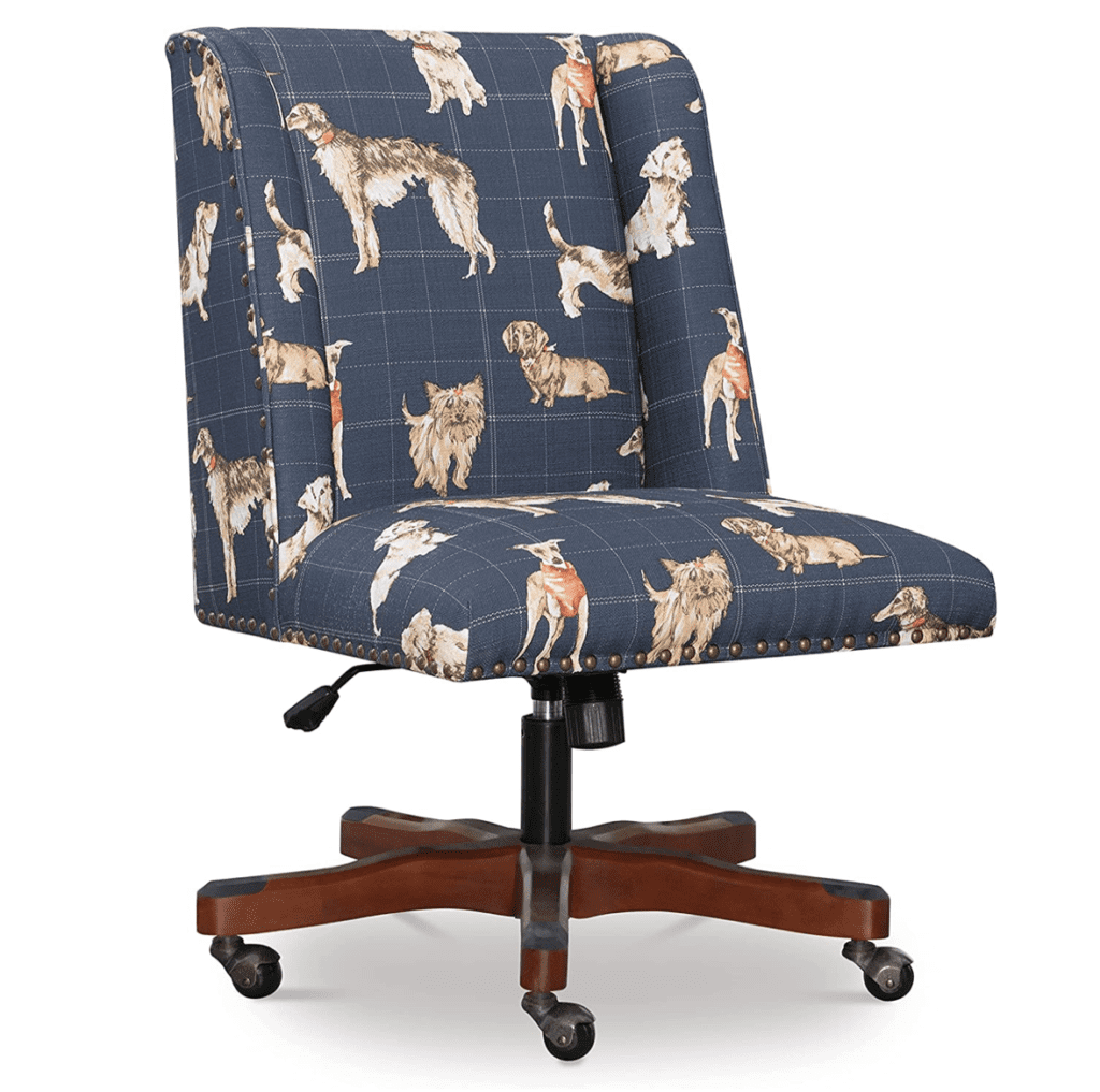 dog fabric office chair