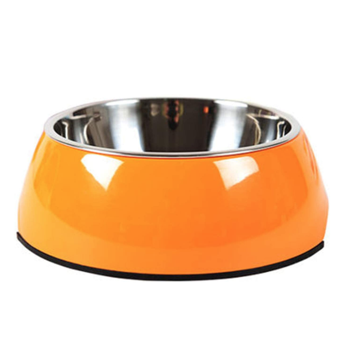 orange pet bowl