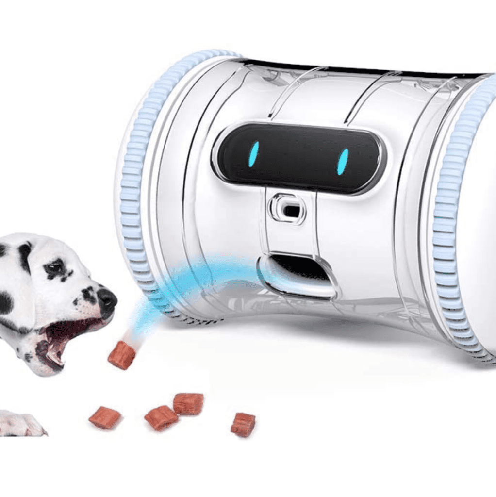 Dalmatian dog pet treat dispenser automatic robot toy play interactive smart