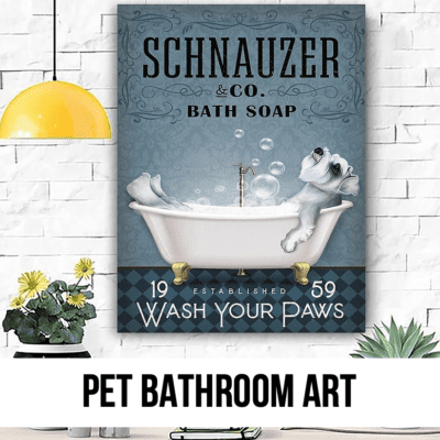 LEAD pet dog cat art bath bathroom kids water beach pool vacation cute gift
