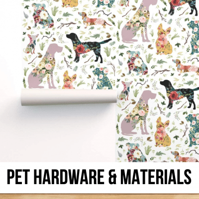 dog cat pet hardware supplies materials design wallpaper knobs hooks replace repair ideas theme decor guest room