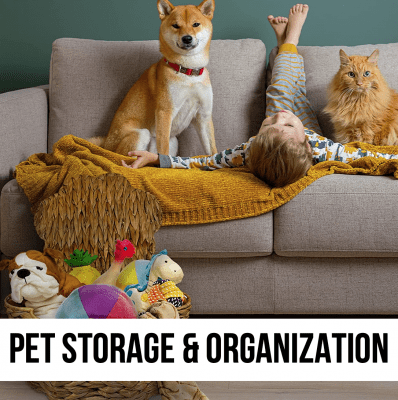 tips for storing pet dog cat toys supplies decor