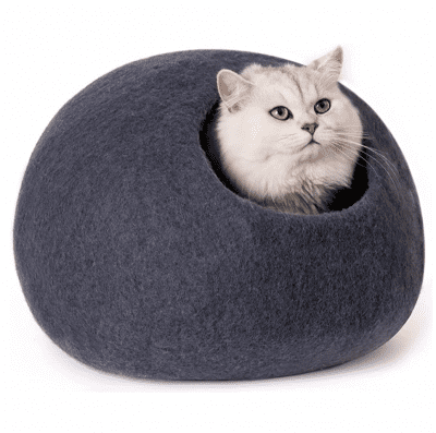 navy blue cat bed
