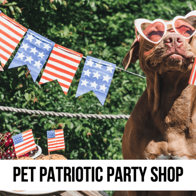 4th july patriotic memorial day red white blue dog cat pet supplies