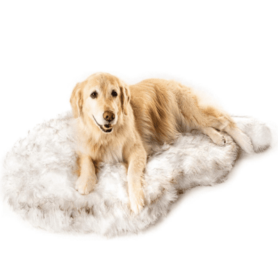 faux fur dog supplies cabin lodge bed 