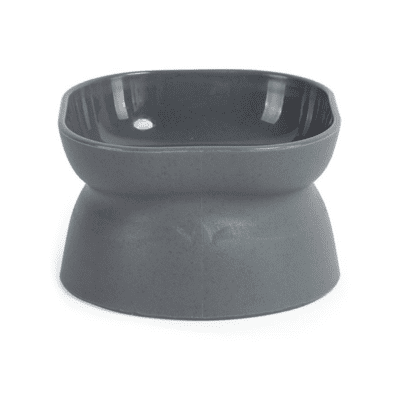modern grey cat bowl