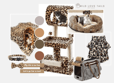 leopard pet supplies dog cat condo tower bed rug blanket jacket carrier collar toy gift designer