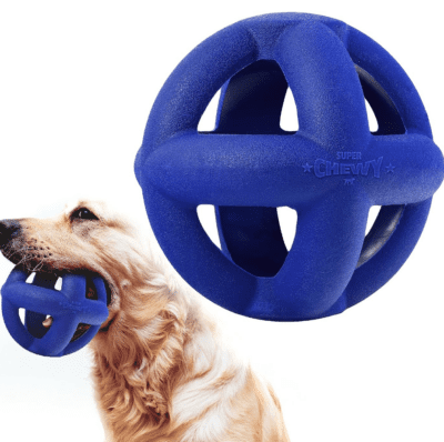 cage open weave dog ball
