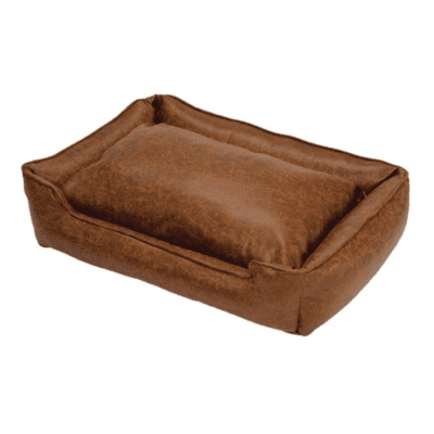 vintage leather modern pet bed