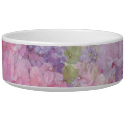 lilac pink lilacs dog bowl