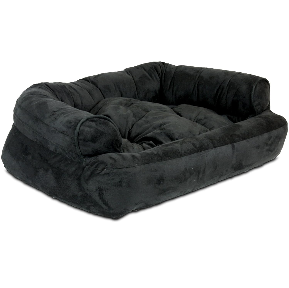 black sofa dog bed