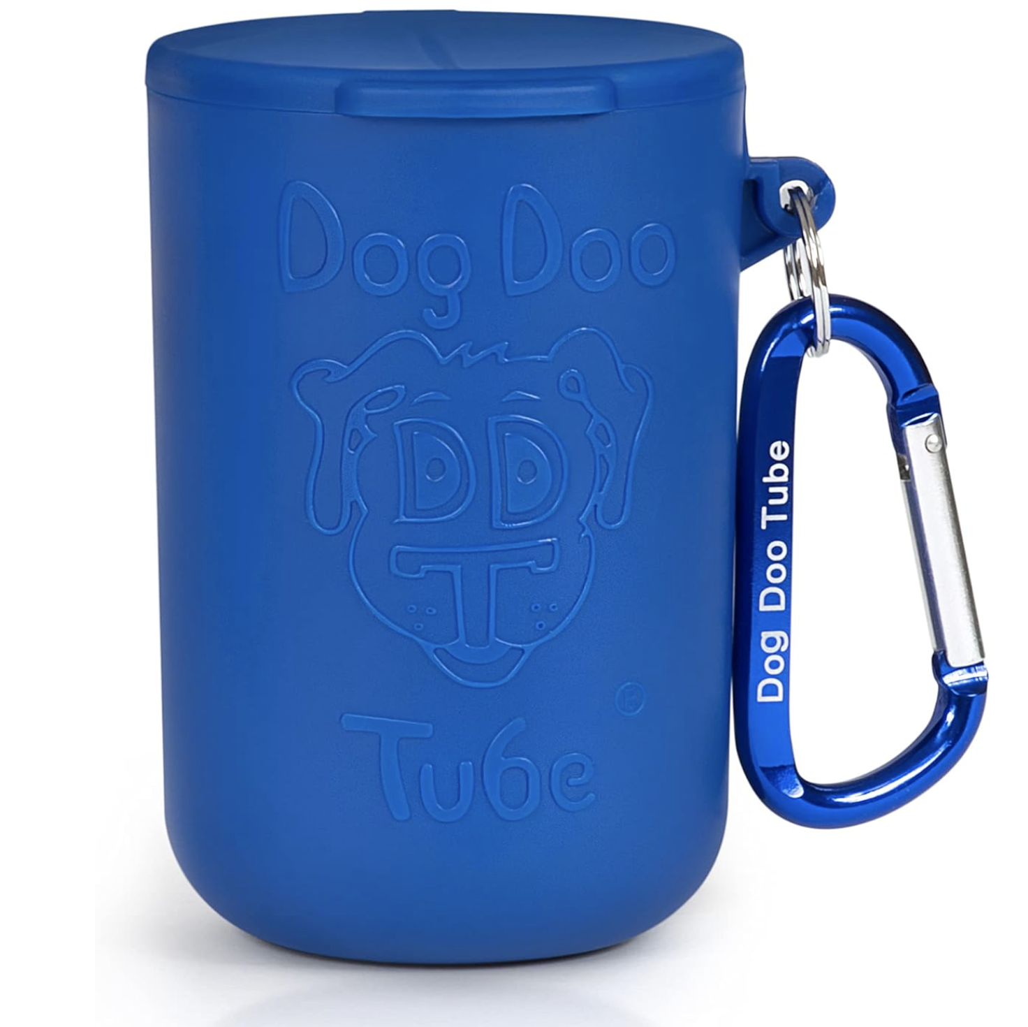 portable dog doo used waste bag holder with carabiner