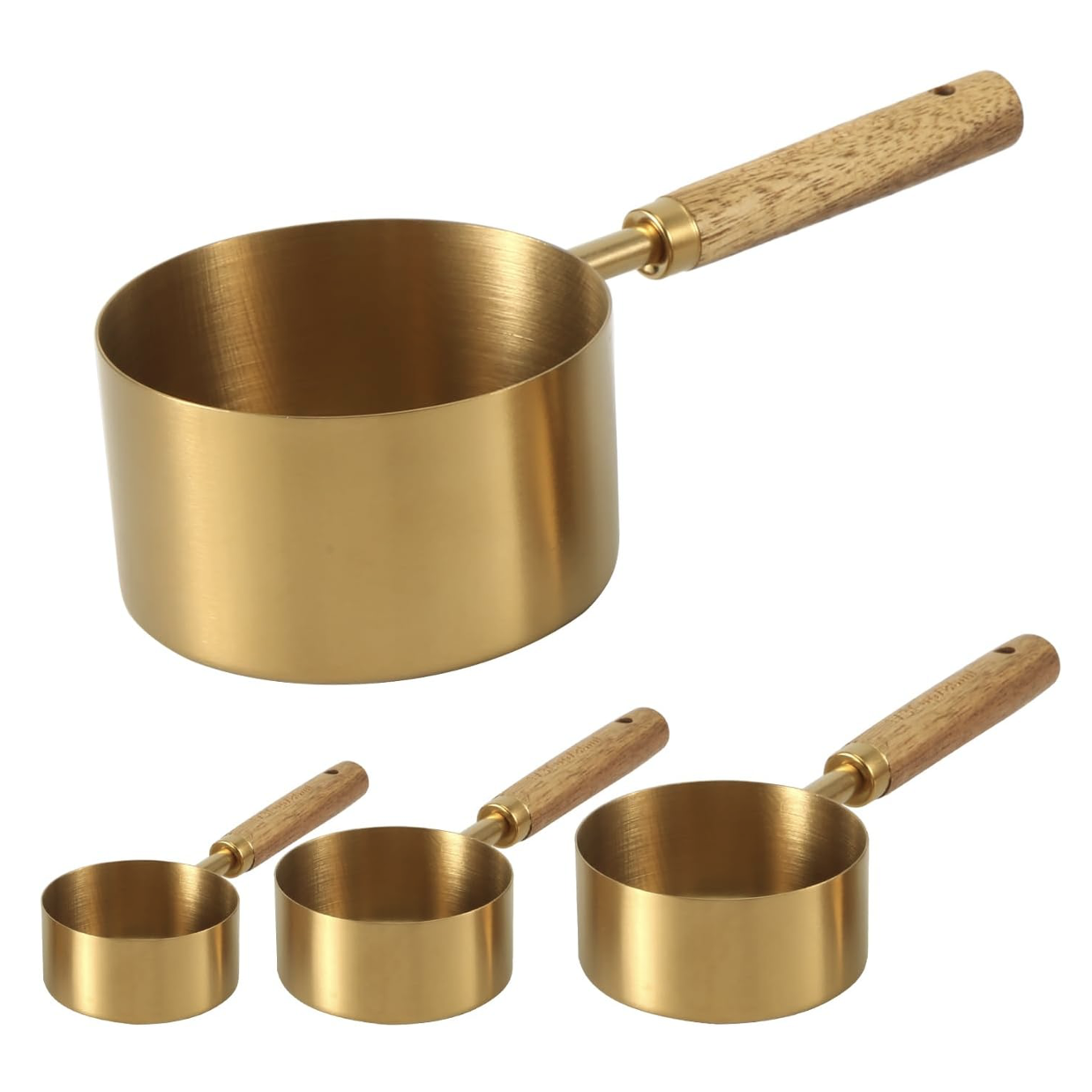 brass metal pet food scoop 