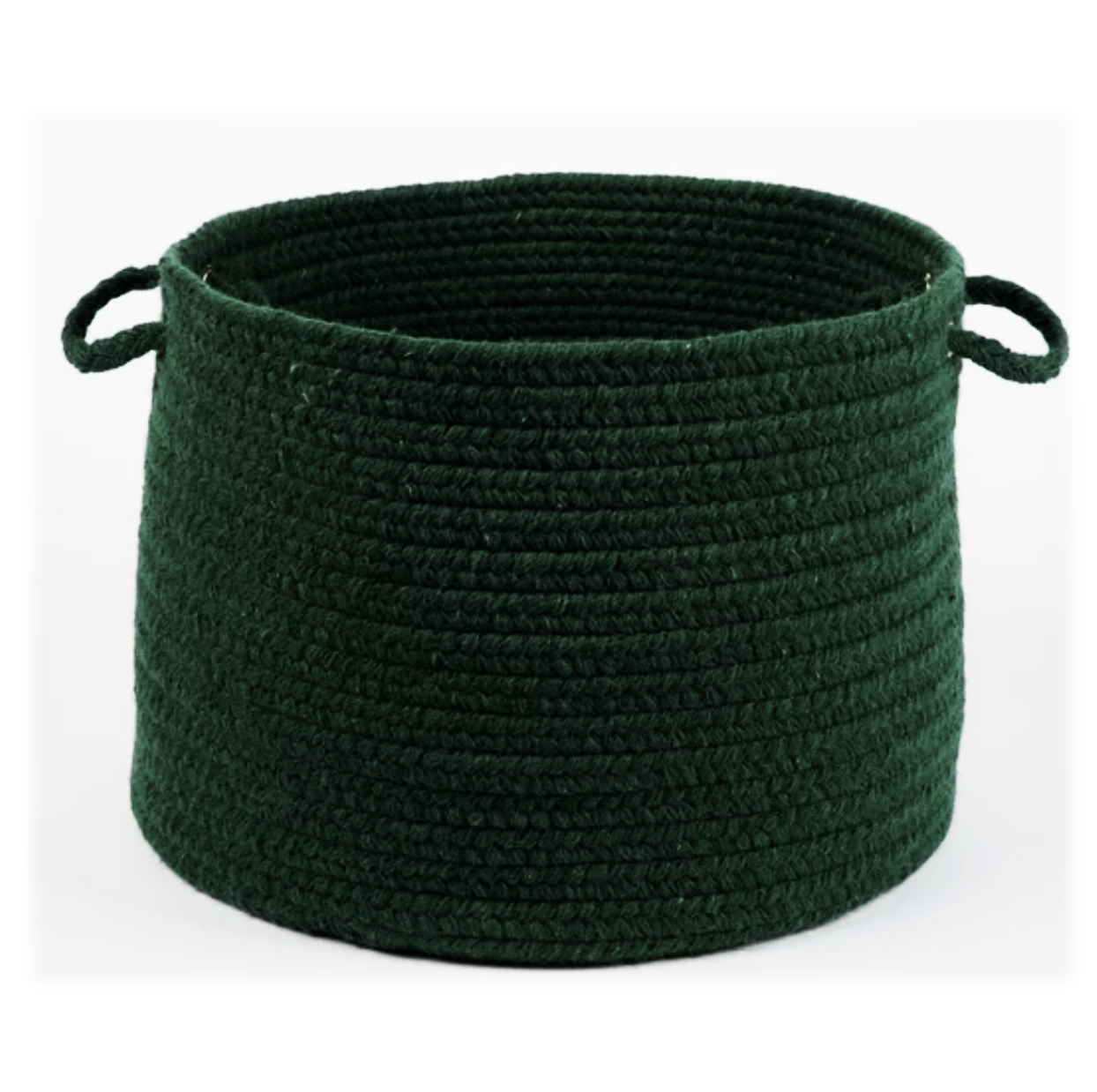 Dark Green Basket with handles