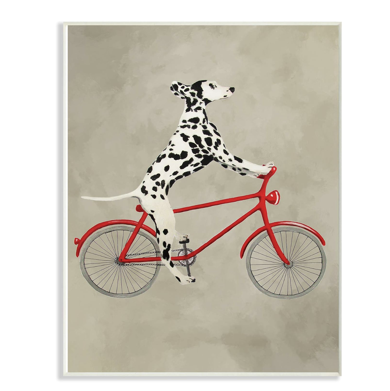 Dalmatian Dog On Bike Art