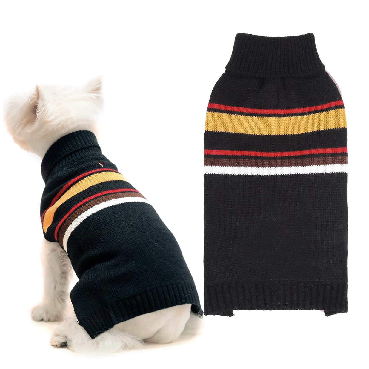 black pet sweater