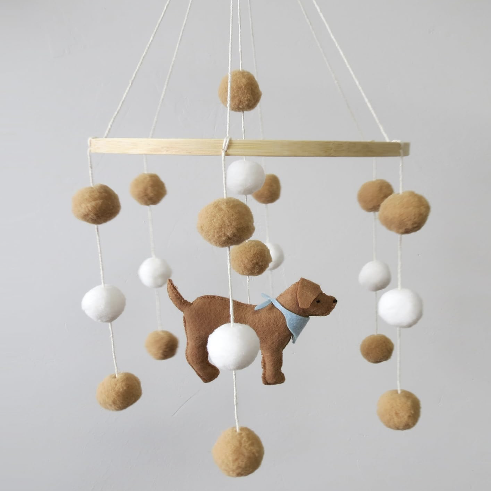 felt dog mobile