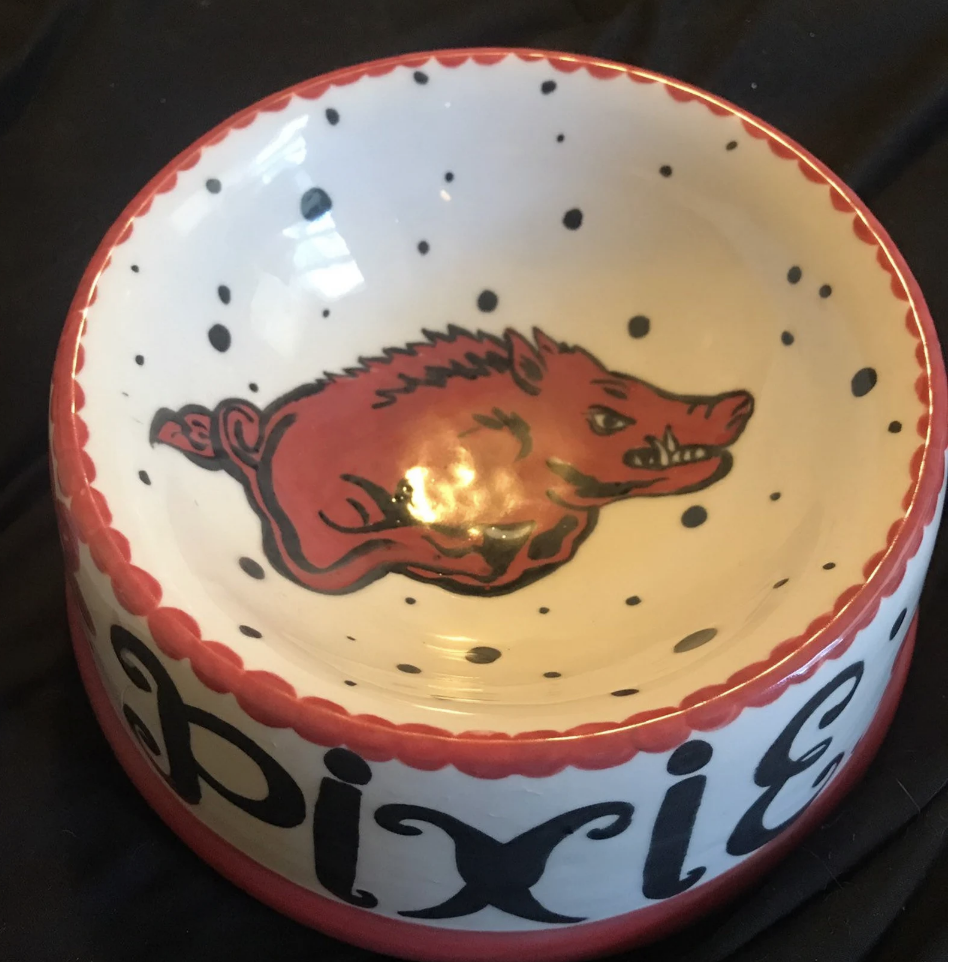 personalized dog food bowl