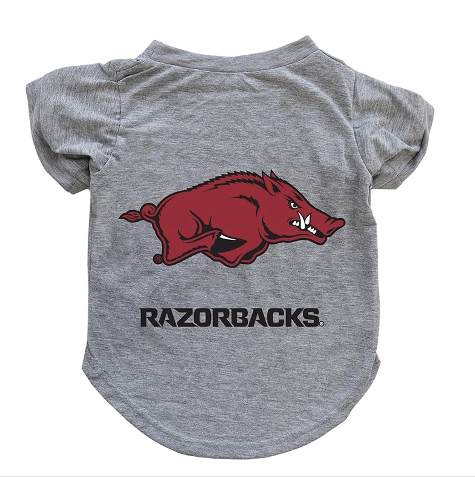 grey arkansas razorback dog shirt 